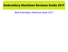 Tablet Screenshot of bestembroiderymachines.net
